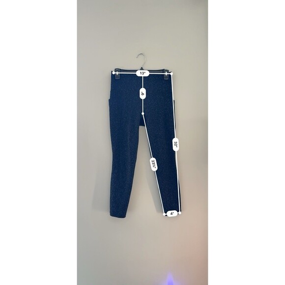 ATHLETA Salutation Stash Pocket Gravel 7/8 Tight Dress Blue Medium athleisure - Picture 3 of 5